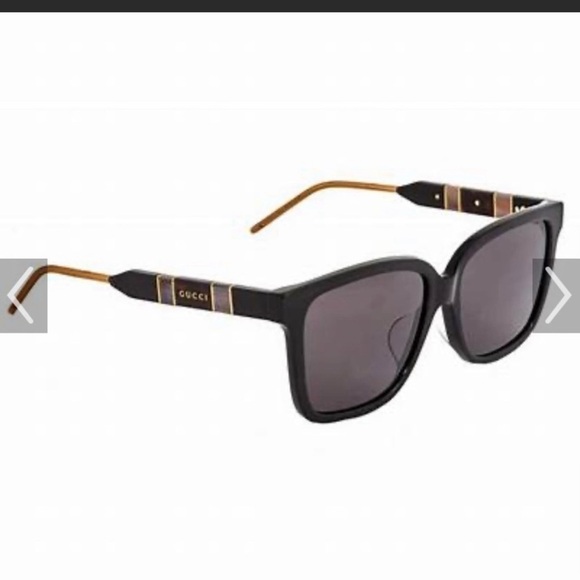Gucci BLACK & gold TOW BP 37690 trendy sunglasses - Picture 2 of 14